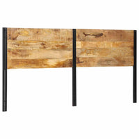 vidaXL Testiera 200 cm in Legno Massello di Mango e Ferro