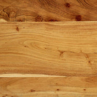 Testiera 200 cm in Legno Massello di Acacia e Ferro 4017560