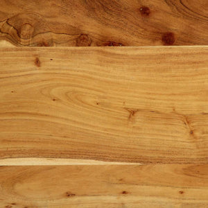 Testiera 200 cm in Legno Massello di Acacia e Ferro 4017560