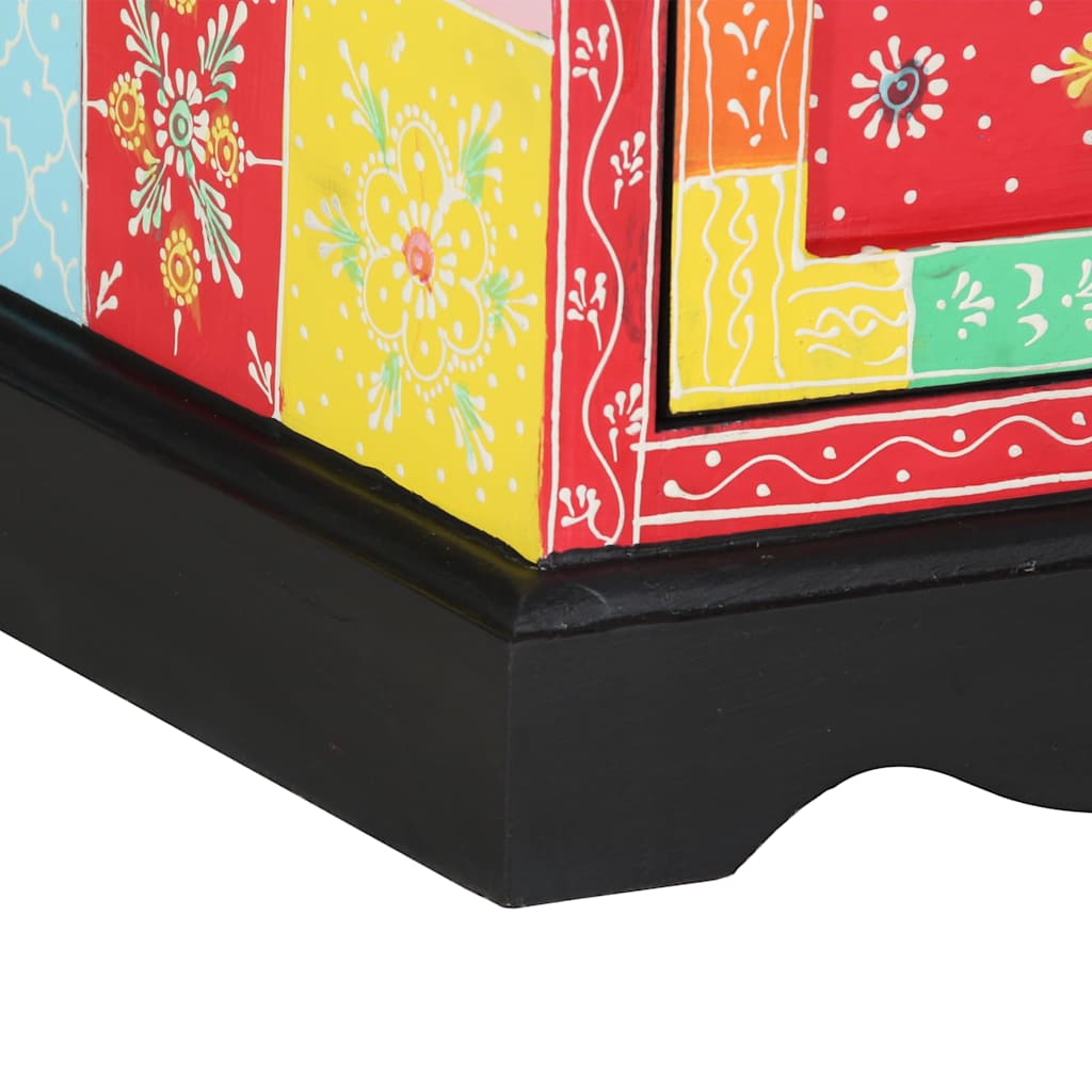Armadio moderno con 3 cassetti 40 x 40 x 60 cm in legno massello di mango multicolore 02_0057708