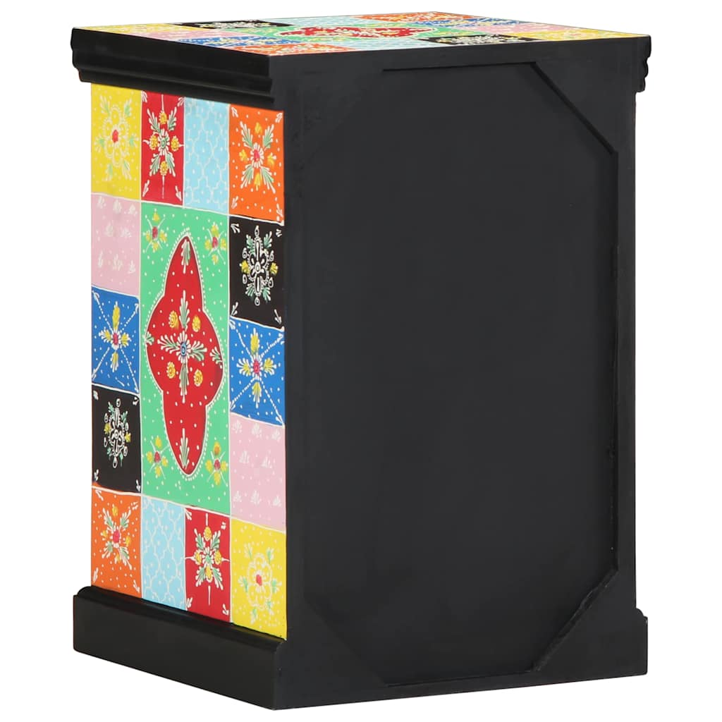 Armadio moderno con 3 cassetti 40 x 40 x 60 cm in legno massello di mango multicolore 02_0057708