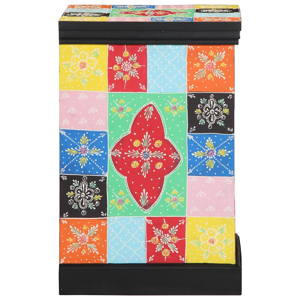 Armadio moderno con 3 cassetti 40 x 40 x 60 cm in legno massello di mango multicolore 02_0057708