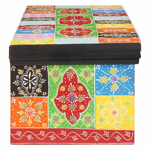 Armadio TV-Mobile per TV-Mobile Porta TV Multicolore 100 x 30 x 24 cm Legno massello di mango