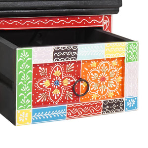 Armadio TV-Mobile per TV-Mobile Porta TV Multicolore 60 x 30 x 24 cm Legno massello di mango