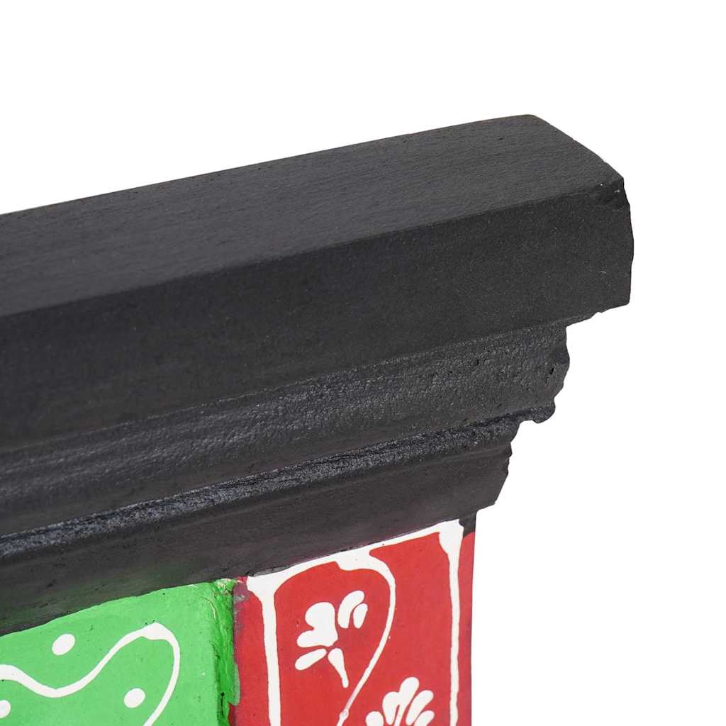 Appendiabiti da parete con 4 ganci 80x25x2 cm in legno mango e legno ingegnerizzato 4017580