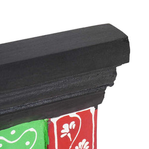 Appendiabiti da parete con 4 ganci 80x25x2 cm in legno mango e legno ingegnerizzato 4017580