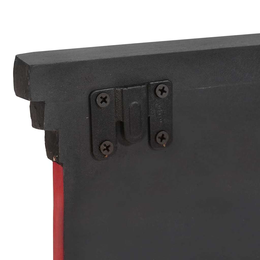 Appendiabiti da parete con 4 ganci 80x25x2 cm in legno mango e legno ingegnerizzato 4017580