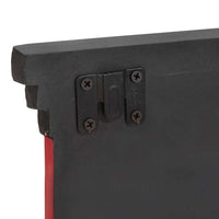 Appendiabiti da parete con 4 ganci 80x25x2 cm in legno mango e legno ingegnerizzato 4017580