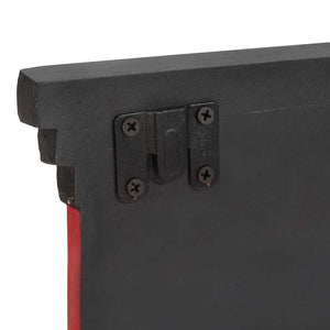 Appendiabiti da parete con 4 ganci 80x25x2 cm in legno mango e legno ingegnerizzato 4017580