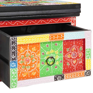 vidaXL Armadio da Notte con cassetto Multicolore 40 x 30 x 28 cm