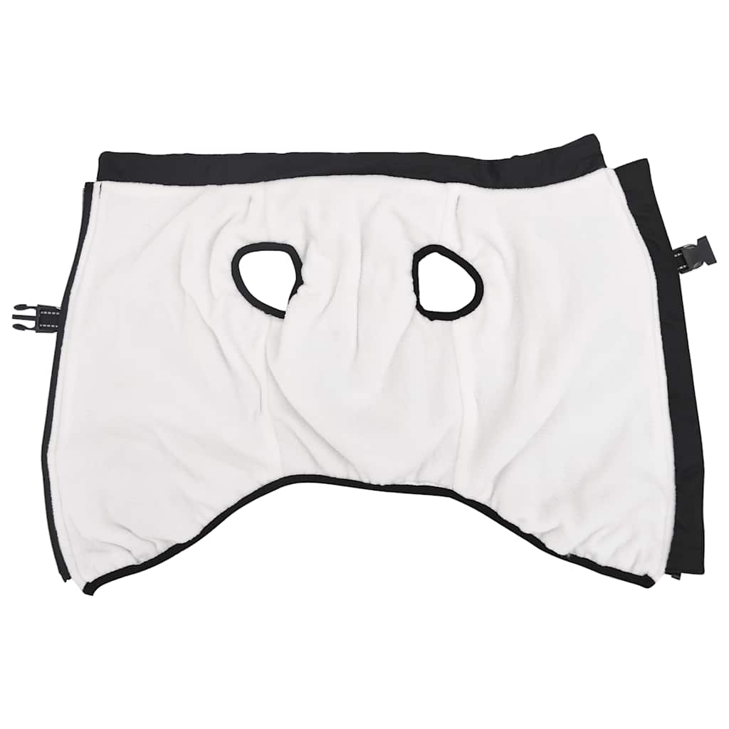 vidaXL Cappotto Cani con Imbracatura Impermeabile Riflettente Nero L48