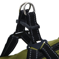 Cappotto Cani Imbracatura Impermeabile Riflettente Verde L44