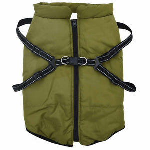 Cappotto Cani Imbracatura Impermeabile Riflettente Verde L48 4019898