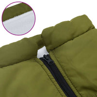 vidaXL Cappotto Cani Imbracatura Impermeabile Riflettente Verde L48