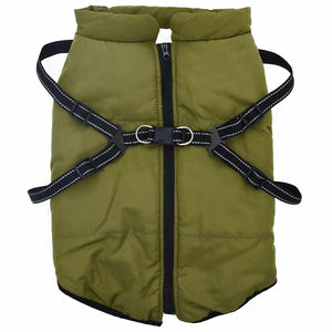 Cappotto Cani Imbracatura Impermeabile Riflettente Verde L68 4019900