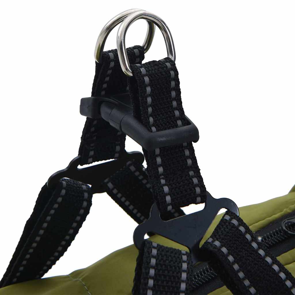 Cappotto Cani Imbracatura Impermeabile Riflettente Verde L68 4019900