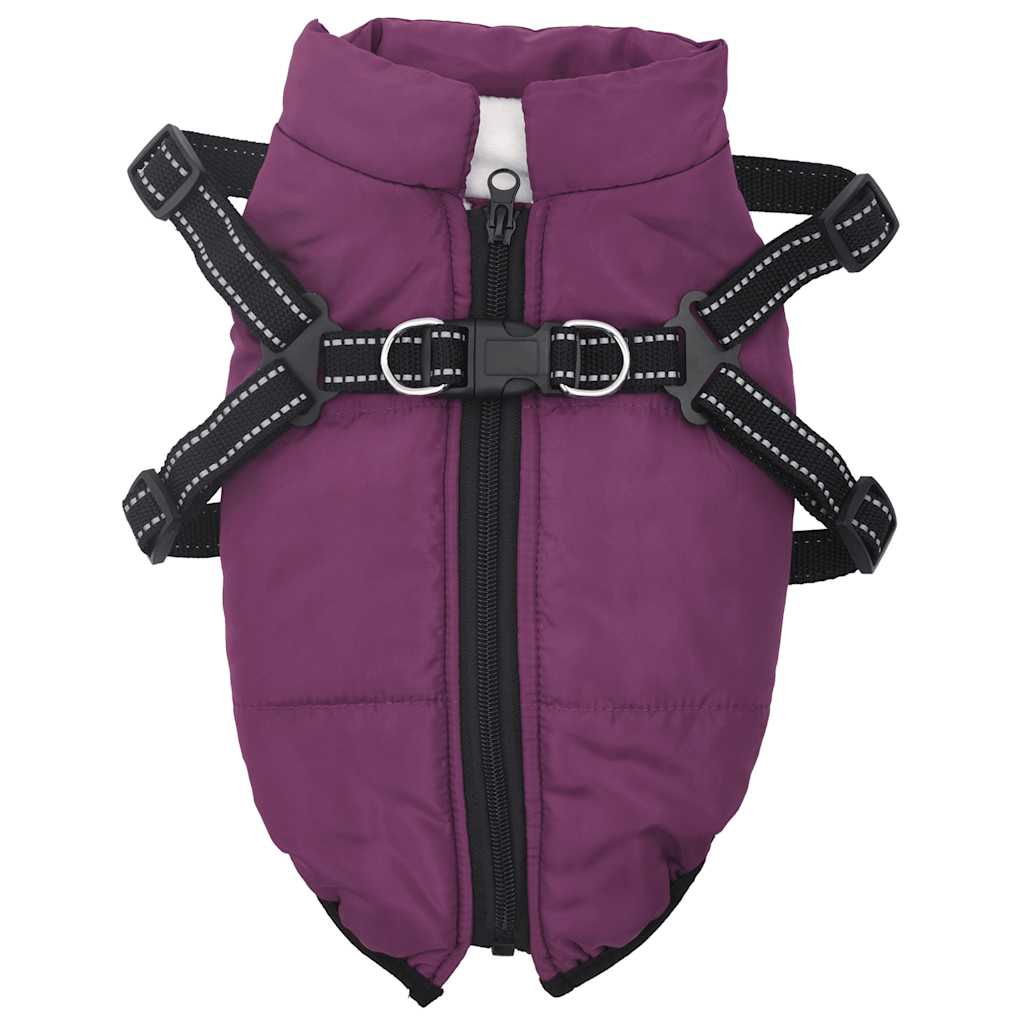 Cappotto Cani Imbracatura Impermeabile Riflettente Viola L36 4019904
