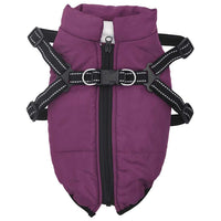 Cappotto Cani Imbracatura Impermeabile Riflettente Viola L40 4019905