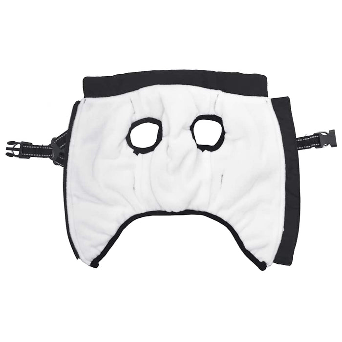 Cappotto Cani con Imbracatura Impermeabile Riflettente Nero L32 4019909