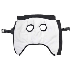 Cappotto Cani con Imbracatura Impermeabile Riflettente Nero L36