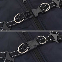 Cappotto Cani Imbracatura Impermeabile Riflettente Blu Navy L24 4019913