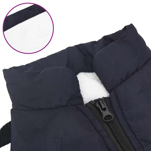 Cappotto Cani Imbracatura Impermeabile Riflettente Blu Navy L28 4019914