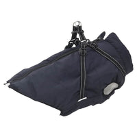 Cappotto Cani Imbracatura Impermeabile Riflettente Blu Navy L44