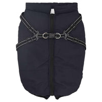 Cappotto Cani Imbracatura Impermeabile Riflettente Blu Navy L44 4019918