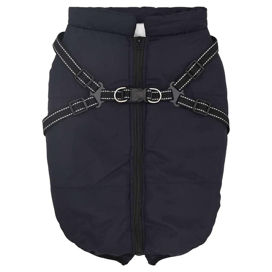 Cappotto Cani Imbracatura Impermeabile Riflettente Blu Navy L44 4019918