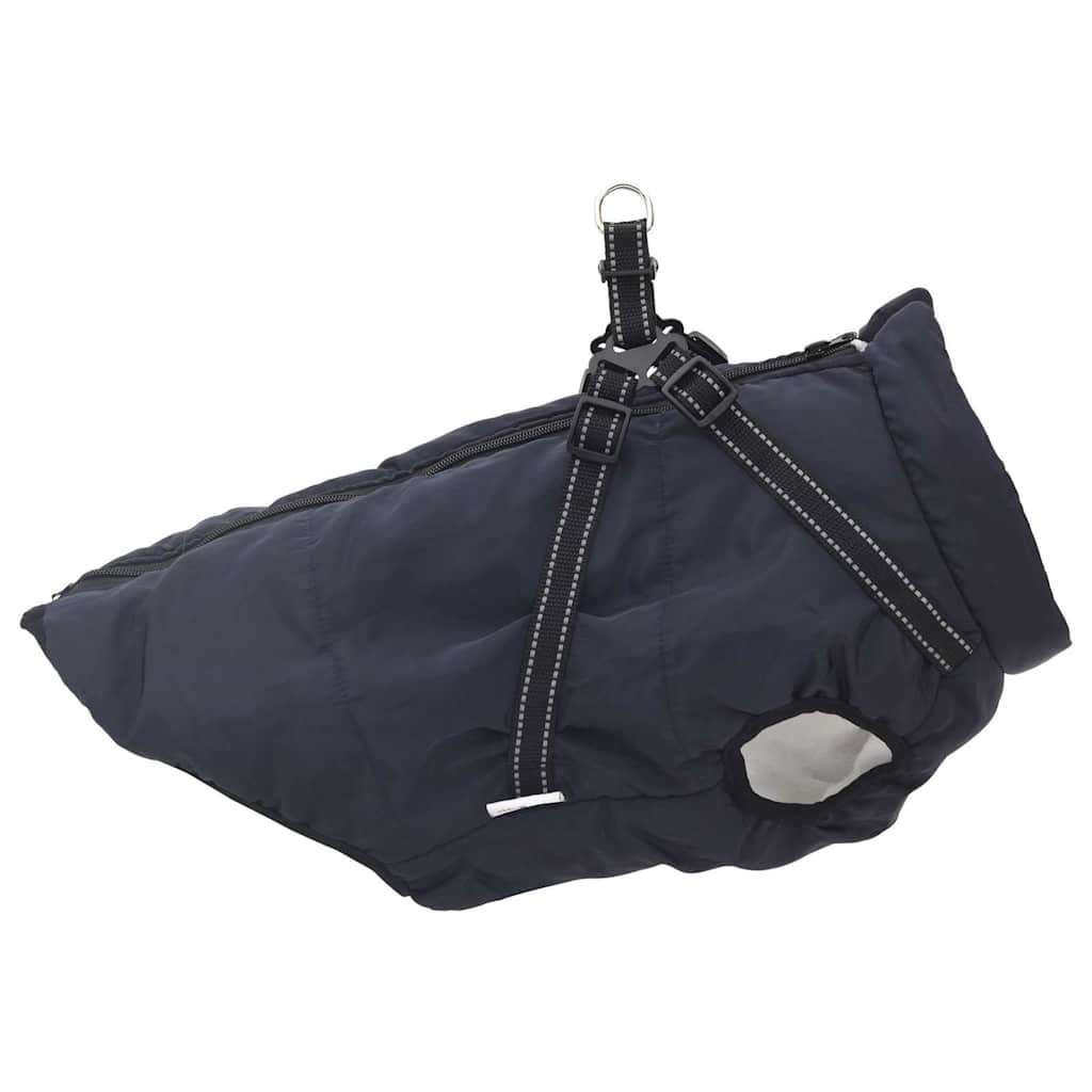 Cappotto Cani Imbracatura Impermeabile Riflettente Blu Navy L44 4019918