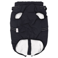 Cappotto Cani Imbracatura Impermeabile Riflettente Blu Navy L48