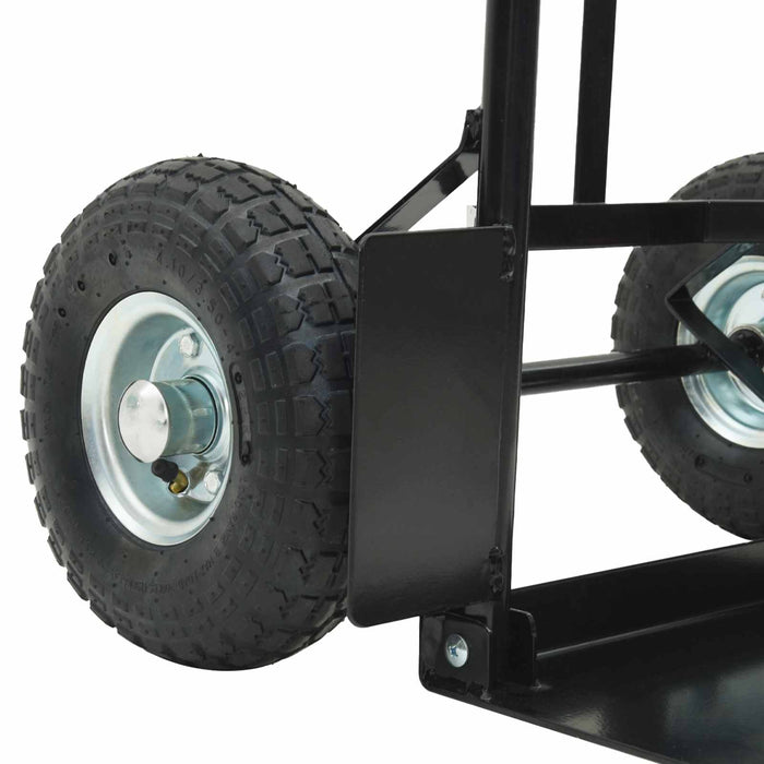 Carrello Manuale Nero e Rosso 57 x 46 x 113 cm Acciaio 4019013