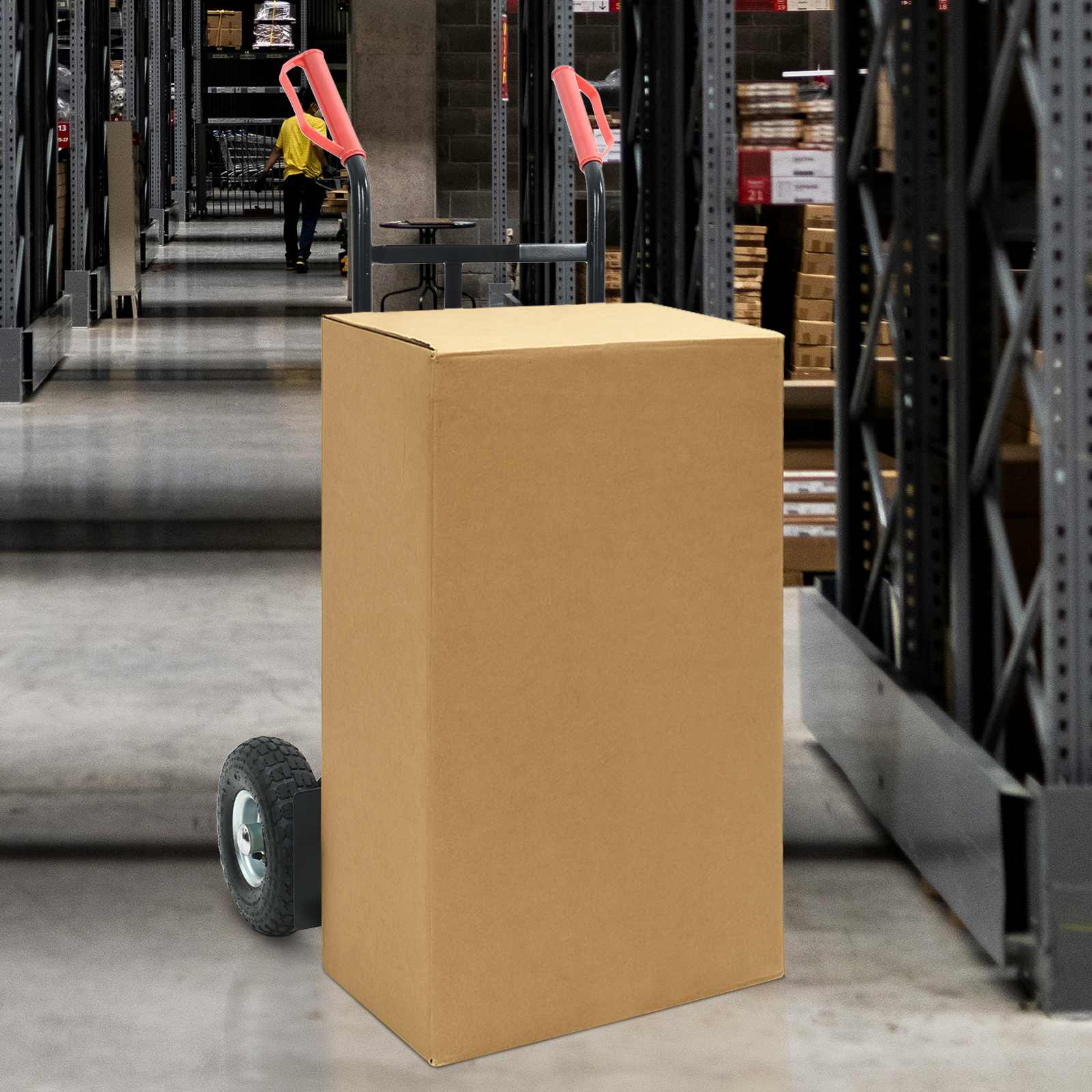 Carrello Manuale Nero e Rosso 57 x 46 x 113 cm Acciaio 4019013