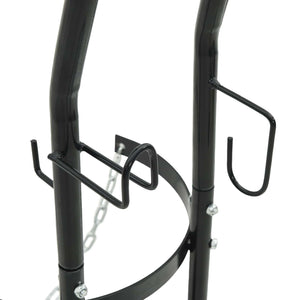 Carrello Manuale Nero e Rosso 49 x 49 x 101 cm Acciaio 4019017