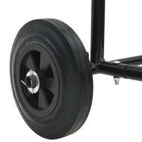 Carrello Manuale Nero e Rosso 49 x 49 x 101 cm Acciaio 4019017