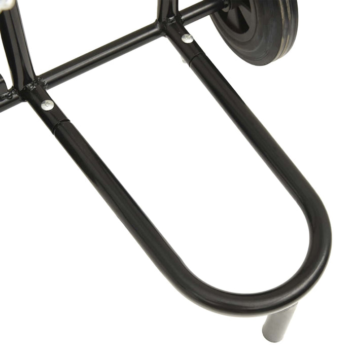 Carrello Manuale Nero e Rosso 49 x 49 x 101 cm Acciaio 4019017