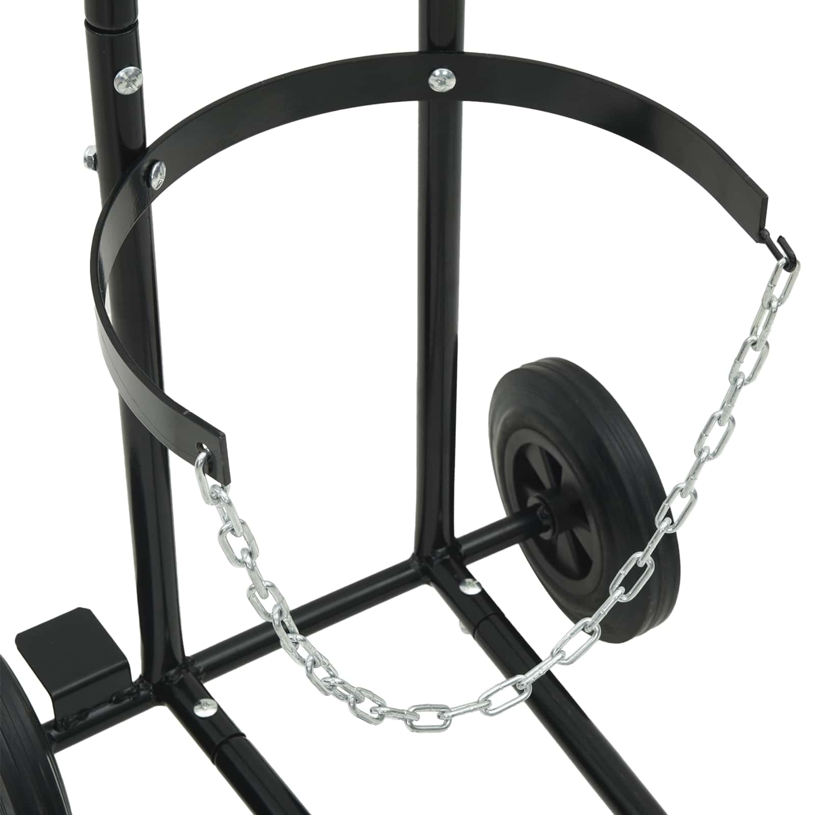 Carrello Manuale Nero e Rosso 49 x 49 x 101 cm Acciaio 4019017