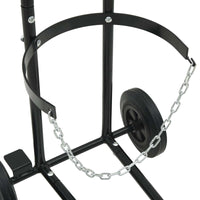 Carrello Manuale Nero e Rosso 49 x 49 x 101 cm Acciaio 4019017