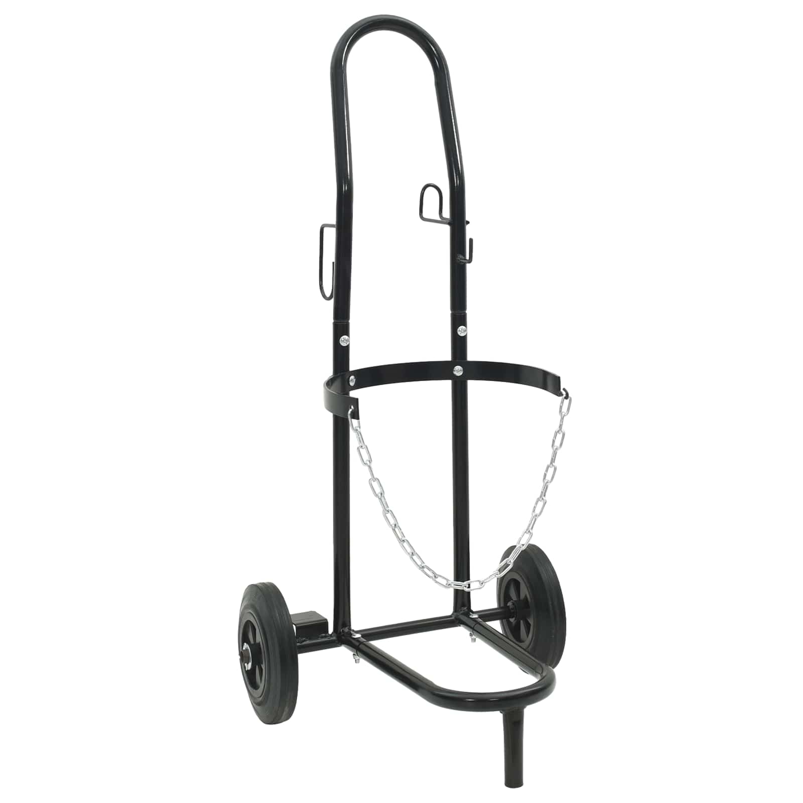 Carrello Manuale Nero e Rosso 49 x 49 x 101 cm Acciaio 4019017