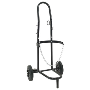 Carrello Manuale Nero e Rosso 49 x 49 x 101 cm Acciaio 4019017