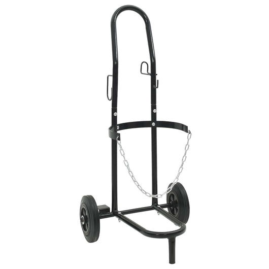 Carrello Manuale Nero e Rosso 49 x 49 x 101 cm Acciaio 4019017