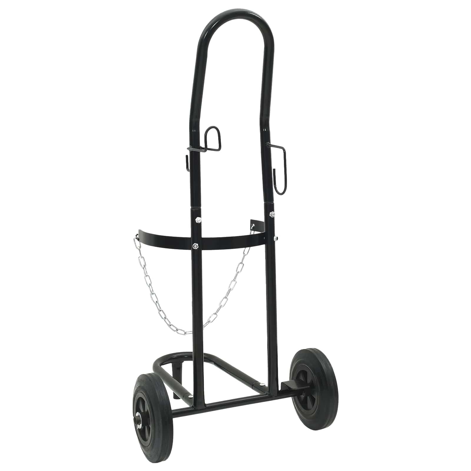 Carrello Manuale Nero e Rosso 49 x 49 x 101 cm Acciaio 4019017
