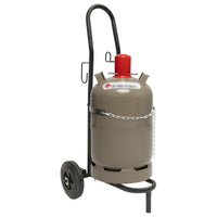 Carrello Manuale Nero e Rosso 49 x 49 x 101 cm Acciaio 4019017