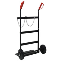 Carrello Manuale Nero e Rosso 63 x 43,5 x 110 cm Acciaio 4019018