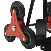 Carrello Manuale Nero e Rosso 64.5 x 49.5 x 114 cm Acciaio 4019019