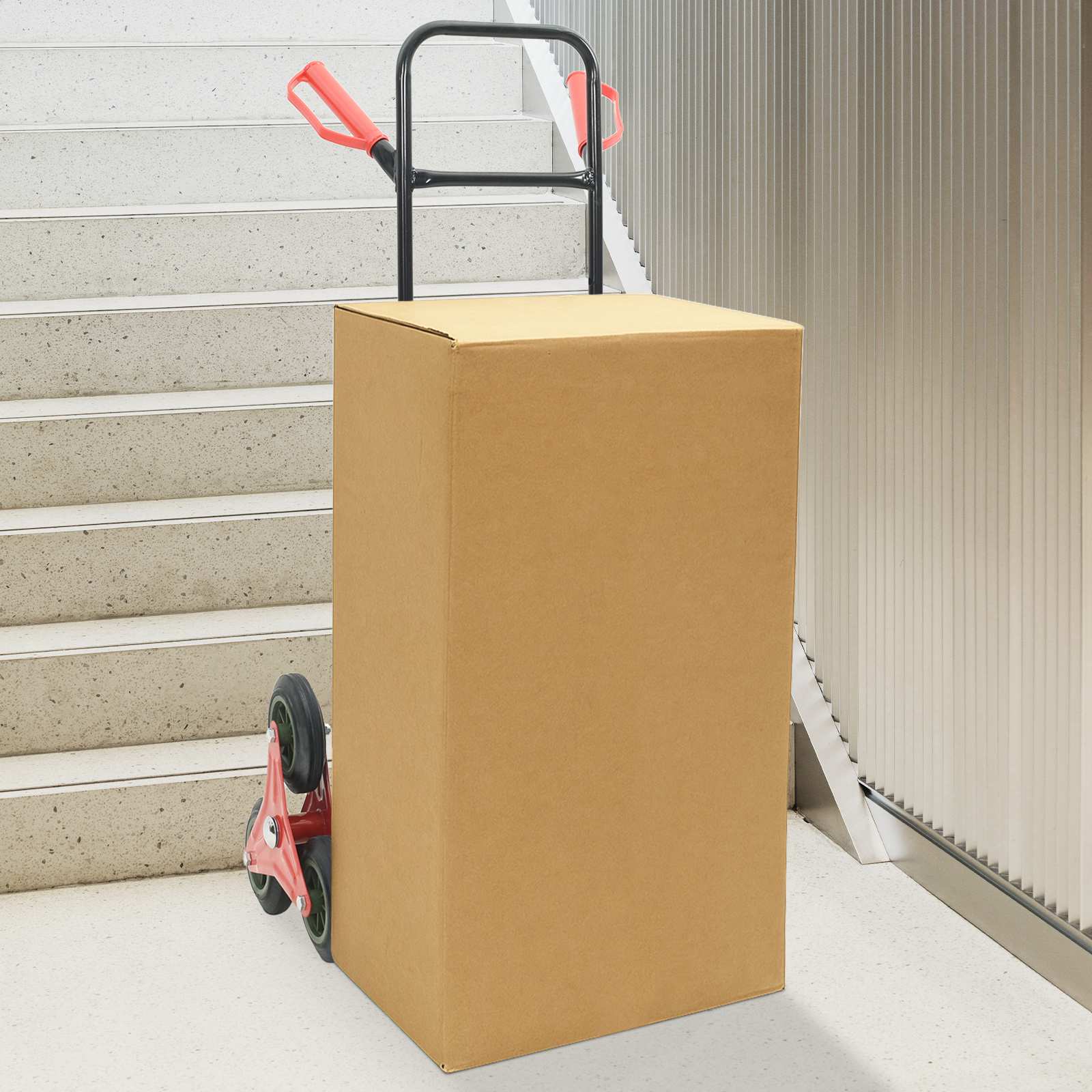Carrello Manuale Nero e Rosso 64.5 x 49.5 x 114 cm Acciaio 4019019
