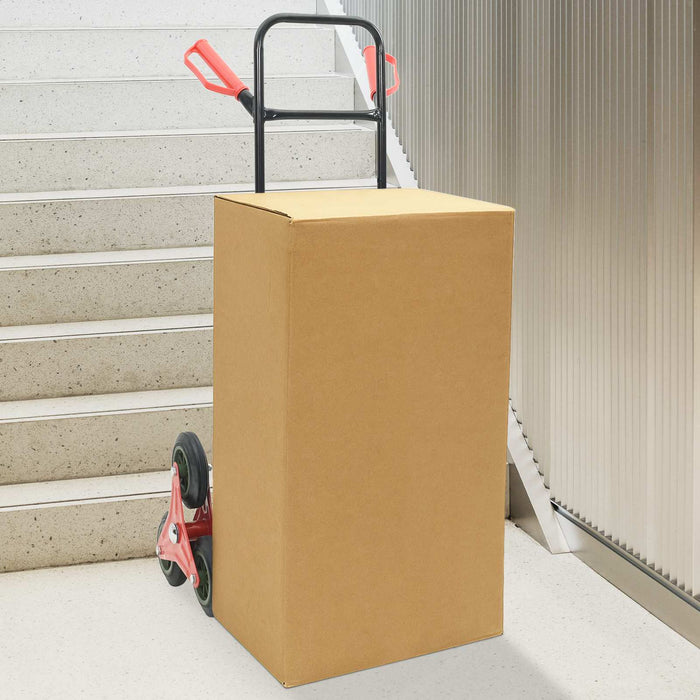 Carrello Manuale Nero e Rosso 64.5 x 49.5 x 114 cm Acciaio 4019019