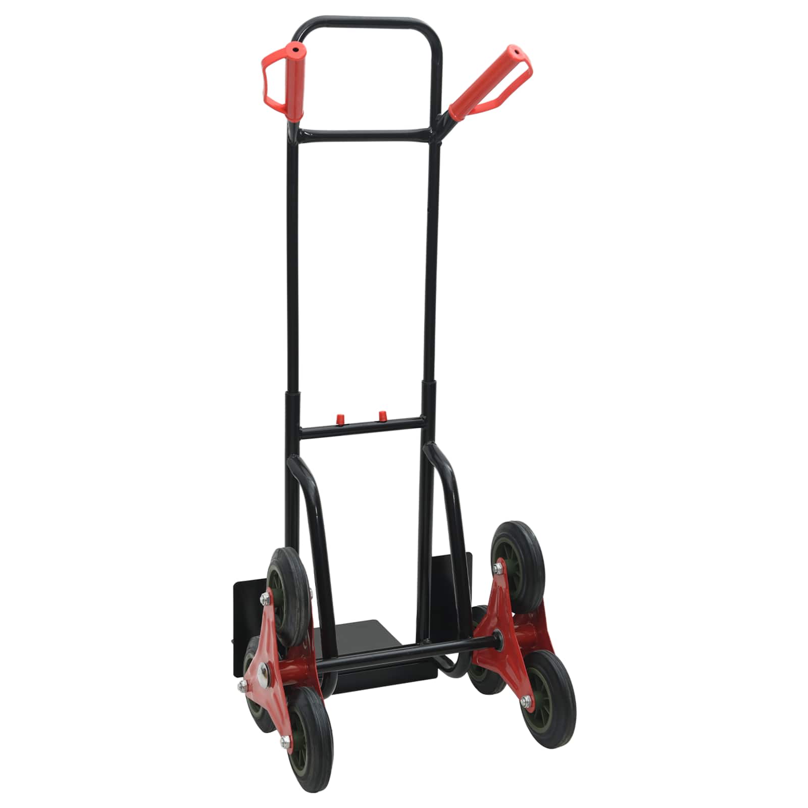 Carrello Manuale Nero e Rosso 64.5 x 49.5 x 114 cm Acciaio 4019019