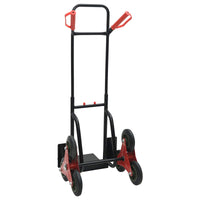 Carrello Manuale Nero e Rosso 64.5 x 49.5 x 114 cm Acciaio 4019019