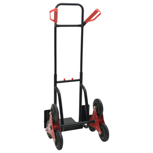 Carrello Manuale Nero e Rosso 64.5 x 49.5 x 114 cm Acciaio 4019019